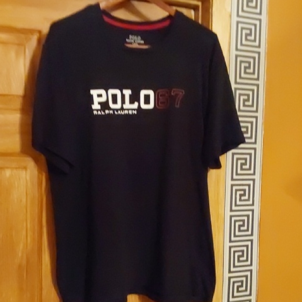 POLO RALPH LAUREN BLACK LOGO TSHIRT SIZE L..